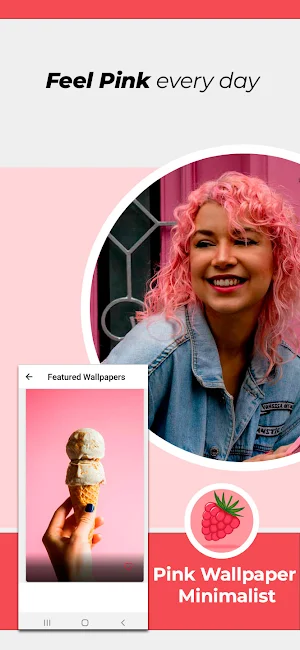 Pink Wallpaper Minimalist Screenshot 2