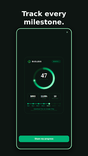 Budless: Quit Weed Tracker Screenshot 0