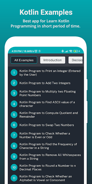 Kotlin Examples Screenshot 0