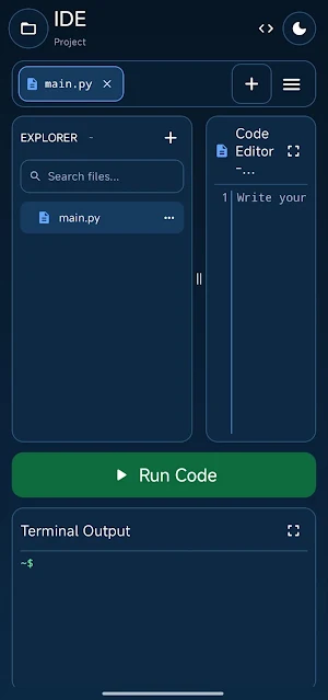 PocketCoded Py Screenshot 2