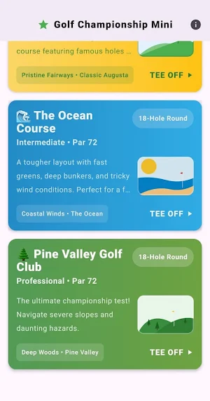 Golf Championship Mini Screenshot 3