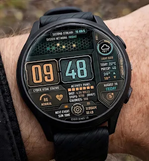 Cyber Mission Watch Face Screenshot 0
