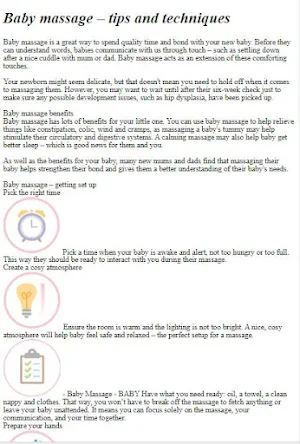Baby Massage Tutorial Screenshot 0