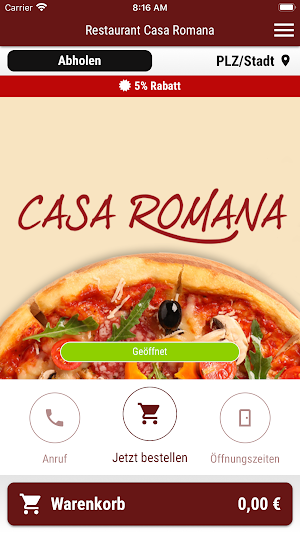 Restaurant Casa Romana Screenshot 0
