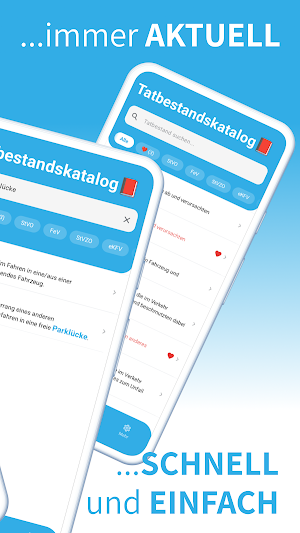 Tatbestandskatalog Screenshot 1