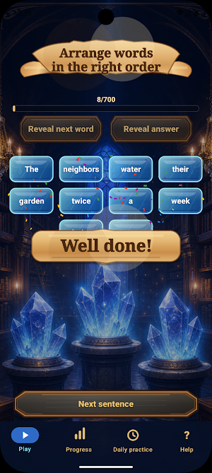 Scrambly: English Grammar Screenshot 2