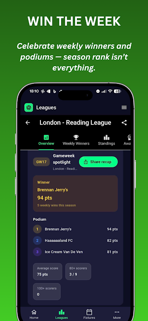 Fantasy Football SideLeagues Screenshot 2