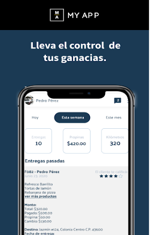 MyApp Reparto Screenshot 2