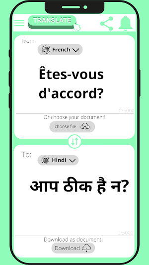 Hindi - French Translator Screenshot 2