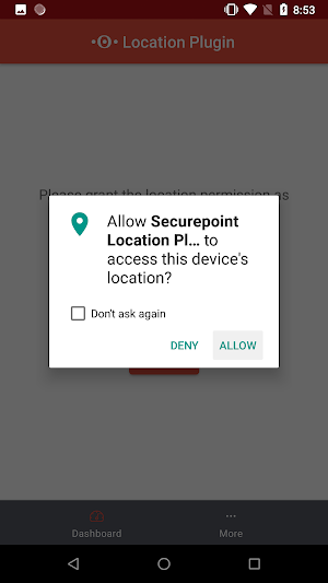 Securepoint MDM LocationPlugin Screenshot 1