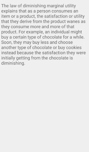 Diminishing marginal utility Screenshot 1
