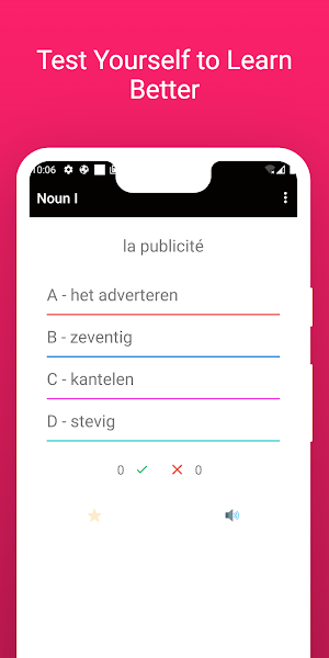 Practice Dutch French Words Screenshot 3