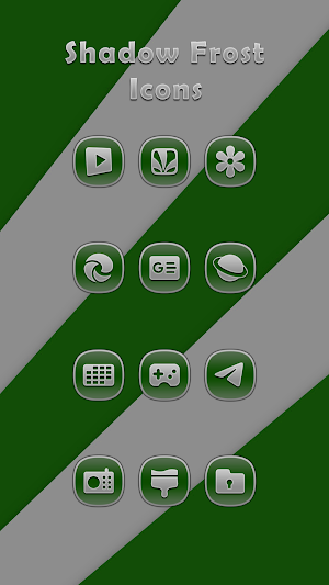 Shadow Frost Green Icons Screenshot 2