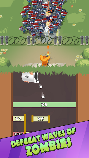Cat Hero: Zombie Cup Survival Screenshot 0