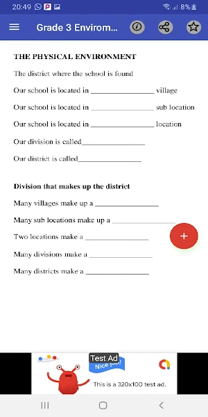 Grade 3: environment studies Screenshot 1