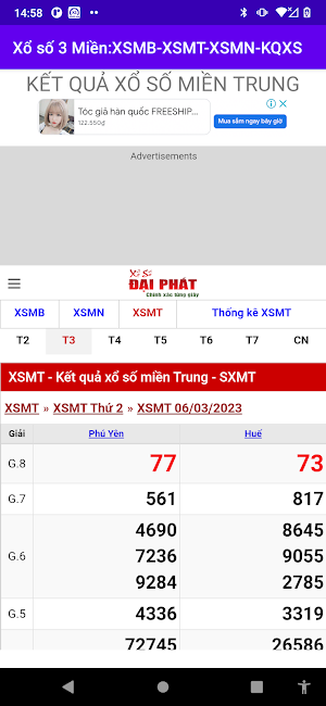 Xổ số 3 miền-XSMB-MT-MN-KQXS Screenshot 2