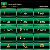 Theme for ExDialer Green Gold