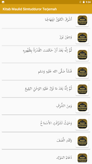 Maulid Simthudduror Terjemah Screenshot 1