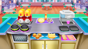Fast Food Chef Cooking and Serving Screenshot 2