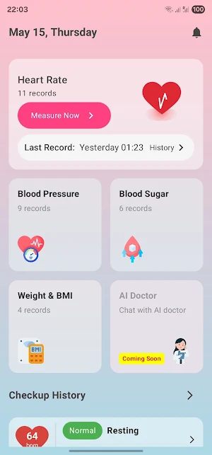 Heart Rate Monitor - Pulse App Screenshot 0