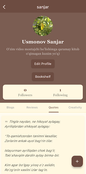 Bookblog Screenshot 2