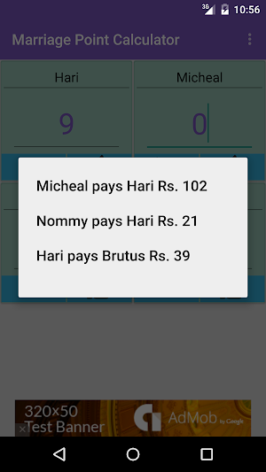 Marriage Point Calculator Screenshot 0