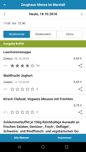 Mensa Heidelberg Screenshot 1