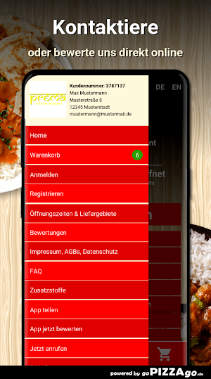 Prema Indisches Restaurant Ber Screenshot 2
