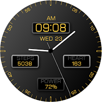 Key091 Analog Gold Watch Face