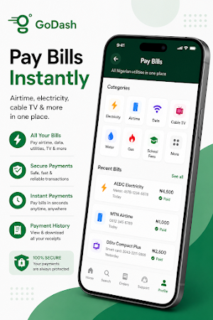 GoDash: Food, Bills & More Screenshot 3