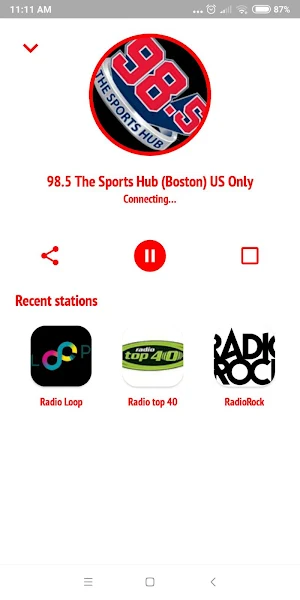 Sports Radio Boston 98.5 FM The Sports Hub Screenshot 0