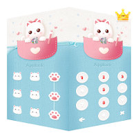 AppLock Theme Winking Kitty