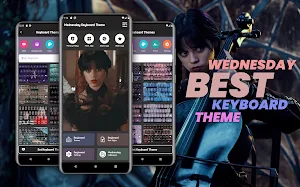 Wednesday Keyboard Theme Screenshot 0