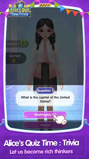 Alice's Quiz Time：Trivia Screenshot 0
