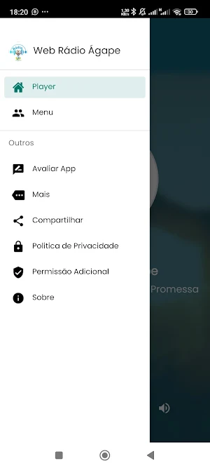 Web Rádio Ágape Screenshot 2