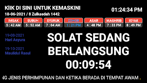 Waktu Solat TV Malaysia, Brunei dan Singapura Screenshot 2