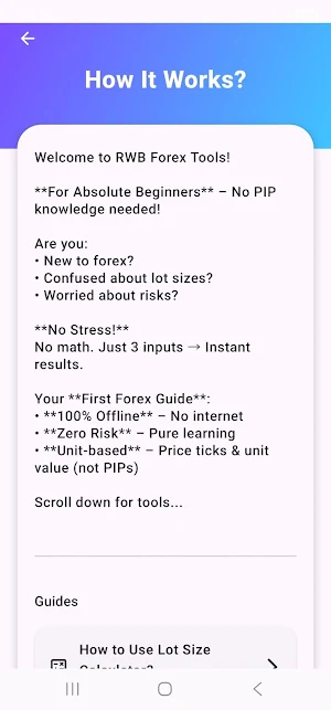 RWB Forex Tools Screenshot 1