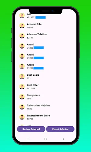 Contacts Backup & Restore Screenshot 1