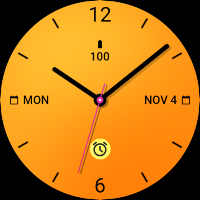 Soft Juicy Orange Watch Face