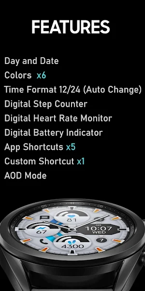 Dream 95 - White Watch Face Screenshot 1