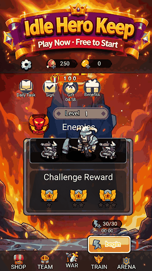 Idle Hero Keep Screenshot 3