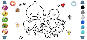 BT21 Coloring Book Screenshot 2