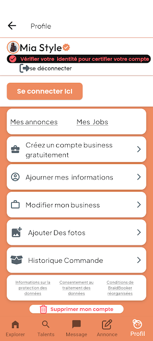 BraidBooker Screenshot 1