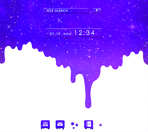 Melty Galaxy Theme Screenshot 0