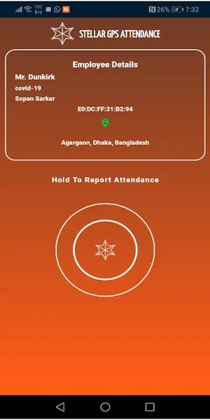 Stellar GPS Attendance Screenshot 1