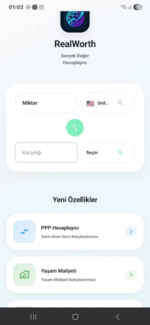 Ülkeleri Karşılaştır-Realworth Screenshot 3