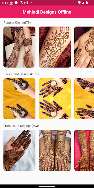 Mehindi Designs Offline Screenshot 2