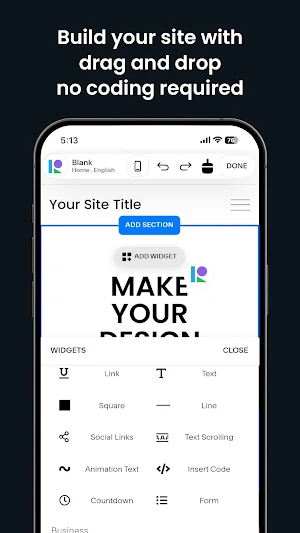 GoWondaa: Build Sites Fast Screenshot 2