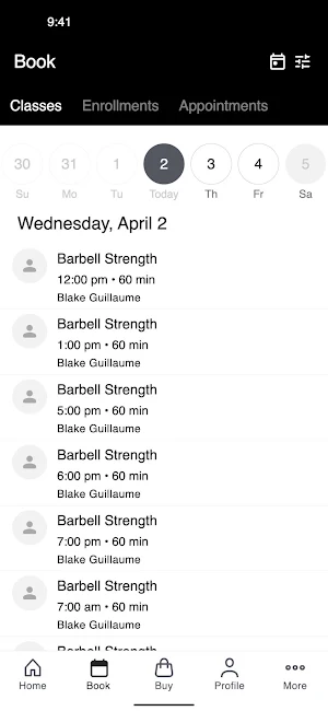 ELEMENT Training Club Screenshot 1