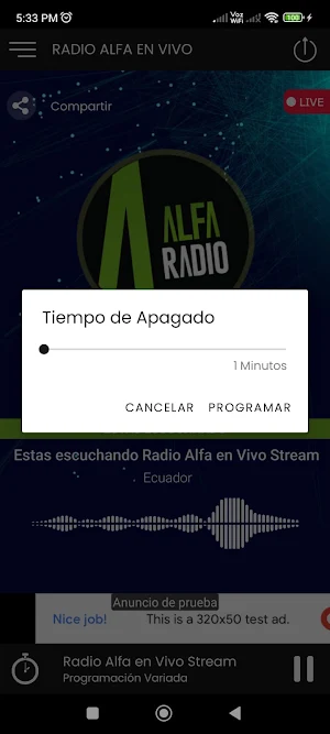 Radio Alfa Ecuador Vivo Stream Screenshot 2